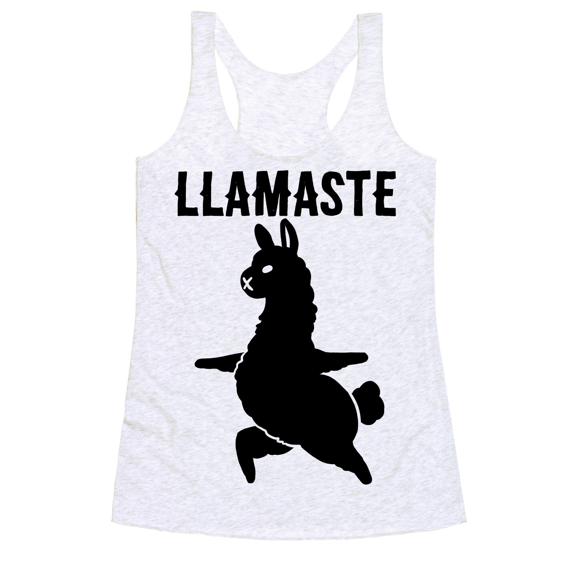 Llamaste Yoga Llama Racerback Tank